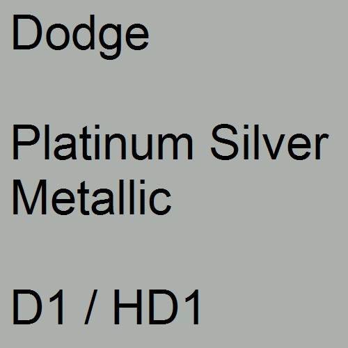 Dodge, Platinum Silver Metallic, D1 / HD1.